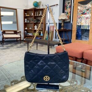 Tory Burch Black Quilted Purse
